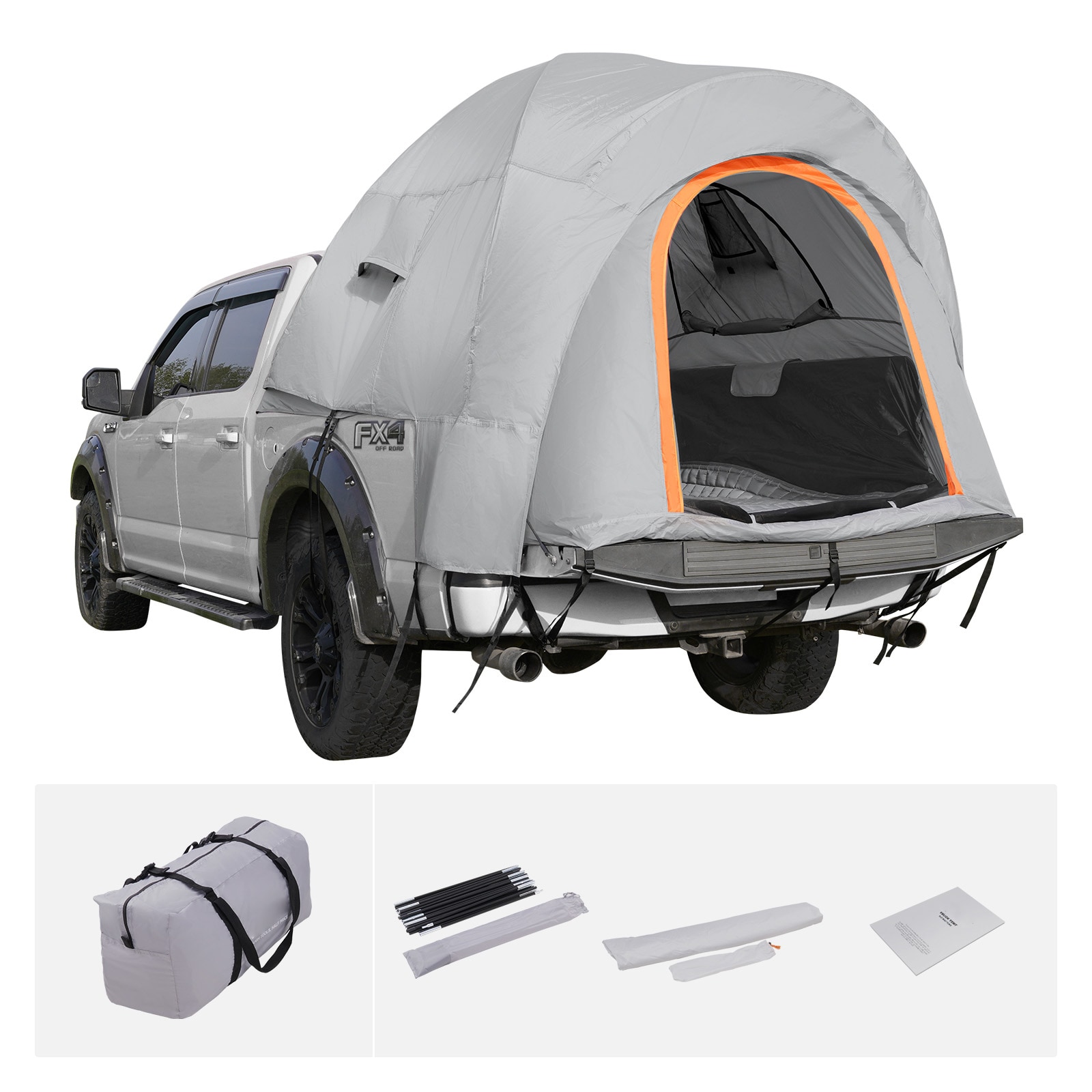 Suv Camping Tent With Rainfly For 6-8 Persons Rear Tailgate Tent_voghion.com